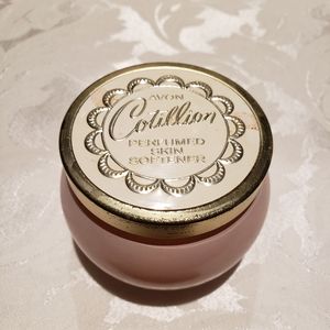 Avon vintage circa 1960's Cotillion body cream empty jar.